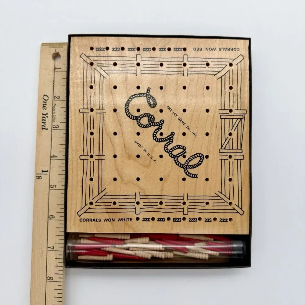 Vintage Corral Ropin' Good Fun For Everyone Peg Game by Are-Jay Game Co. Ohio